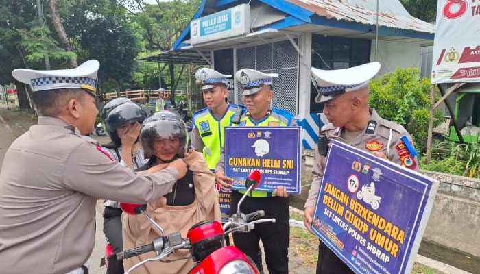 Polres Sidrap Manfaatkan Papan Bicara Edukasi untuk Tingkatkan Kesadaran Berlalu Lintas