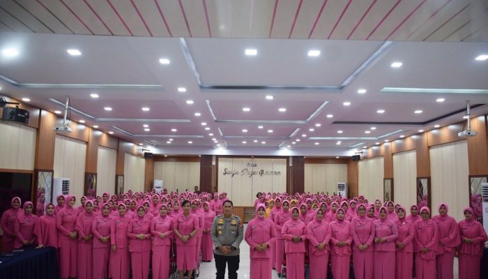 Hadiri Pertemuan Rutin Bhayangkari, Erwin Syah : Jaga Selalu Citra Polri