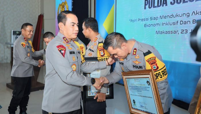 Polres Sidrap Raih Penghargaan Bergengsi dari Ombudsman RI Perwakilan Sulsel