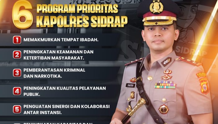 AKBP Dr. Fantry Taherong Inisiasi Enam Program Prioritas Demi Sidrap yang Lebih Aman dan Tertib
