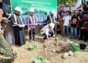 Kapolsek Malunda Hadiri Peletakan Batu Pertama Pembangunan Masjid Nurul Huda Banua Yang Rusak Saat Gempa