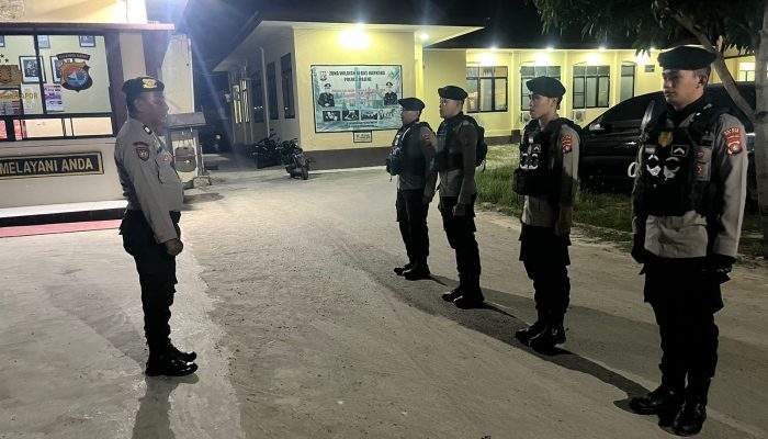 Patroli Malam Samapta Polres Majene Sasar Lokasi Rawan Aksi Kriminalitas