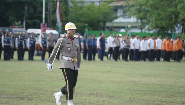 AKP Adnan Leppang Emban Amanah Komandan Upacara Peringatan Hari Bhayangkara Ke 78 Polres Parepare