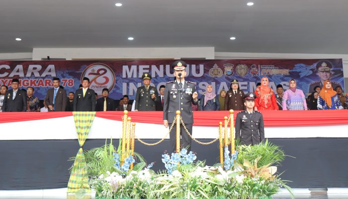 Kapolres Soppeng Pimpin Upacara HUT Bhayangkara ke 78 Tahun