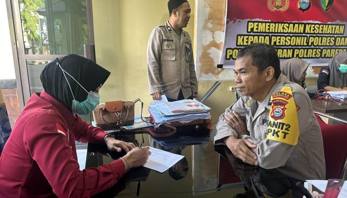 Pemeriksaan Kesehatan Berkala, Cara Deteksi Kondisi Terkini Personil Polres Parepare
