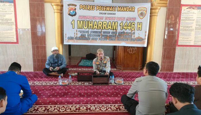 Personil Polres Polman Memperingati Tahun Baru Islam 1 Muharram 1446 H
