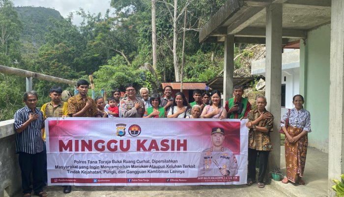 Minggu Kasih Polres Tator, ajak masyarakat jaga situasi tetap kondusif