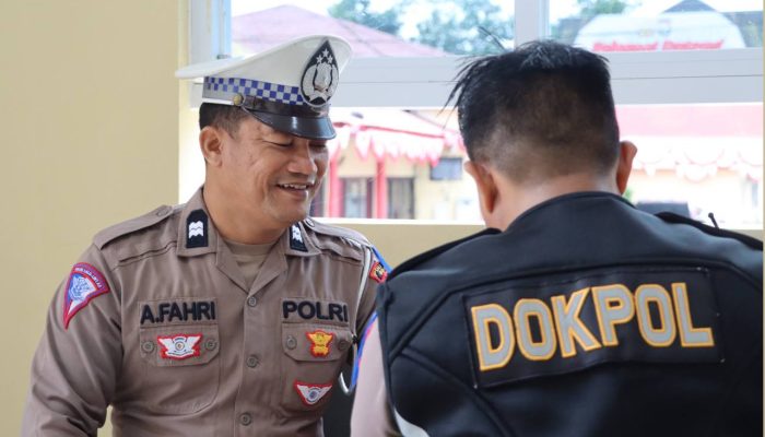 Pemeriksaan Kesehatan untuk Personel Polres Bone dalam Operasi Patuh Pallawa 2024