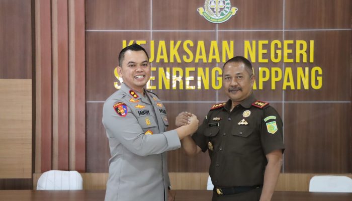 Perkuat Sinergi, AKBP Dr. Fantry Taherong Bertemu Kajari dan Ketua PN Sidrap