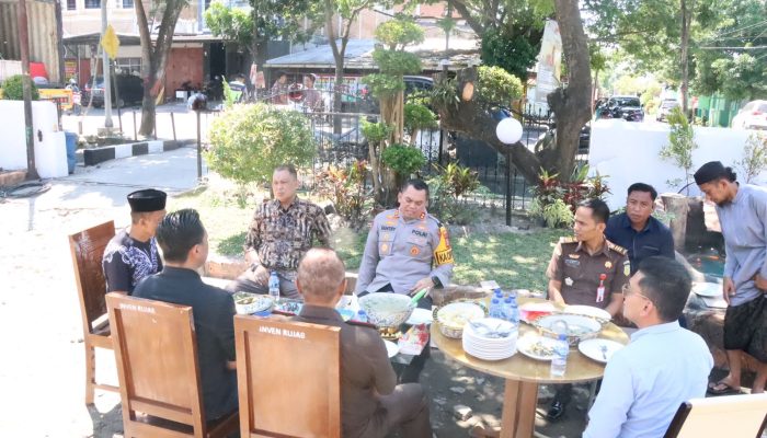 Pererat Sinergi, Kapolres Sidrap Gelar Makan Bersama dengan Kajari dan Ketua PN di Taman Rujab