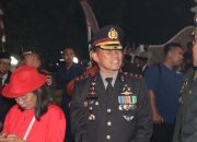 Pawai Obor Meriahkan HUT Ke-79 RI di Kota Watampone, Polres Bone Turut Ambil Bagian