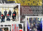 Gulung Jaringan Narkotika, Satresnarkoba Polres Toraja Utara Berhasil Amankan 3 Pelaku Beserta 39 Paket Sabu