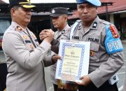 Berdedikasi Tinggi, Polres Palopo Ganjar Penghargaan Personilnya