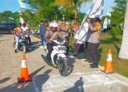 Pelatihan Safety Riding Satlantas Polres Bone di Kampus Politeknik KP Bone
