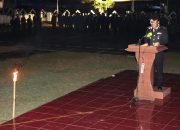 Malam Renungan suci Kapolres Palopo Bertindak Sebagai Inspektur Upacara