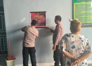 Ciptakan Lingkungan Aman, Sat Binmas Sidrap Pasang Spanduk Kamtibmas di Rumah Kost