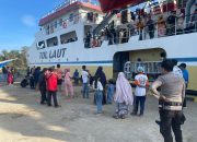 Satpolair Polres Majene Perketat Pengamanan Pemberangkatan KM. Sabuk Nusantara di Pelabuhan Palipi