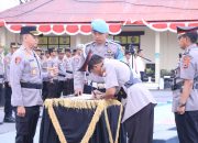 Upacara Khidmat Sertijab Kasat Samapta Dipimpin Langsung oleh Kapolres Sidrap