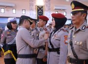 Kapolres Pinrang Pimpin Upacara Serah Terima Jabatan dan Pelantikan Personil Polres Pinrang