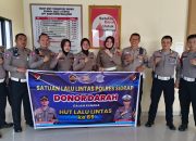 Sambut HUT Lalulintas Bhayangkara Ke-69, Sat Lantas Polres Sidrap Gelar Donor Darah