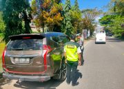 Sat Lantas Polres Tator Dampingi Dispenda UPTD Samsat Gelar Razia