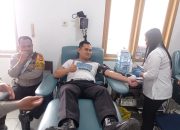 Satlantas Polres Tator Gelar Donor Darah Jelang HUT Lalu Lintas Ke-69