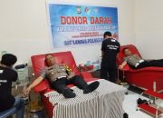 Dalam Rangka HUT Lalulintas Bhayangkara Ke 69, Sat Lantas Polres Palopo Gelar Donor Darah