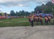 Bhabinkamtibmas Polres Tator Lakukan Pendampingan Dan Beri Penyuluhan Kamtibmas Giat Kemah Bakti