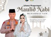 Kapolda Sulawesi Barat dan Ketua PD Bhayangkari Sulbar Mengucapkan Selamat Memperingati Maulid Nabi Muhammad SAW 12 Rabiul Awal 1446 H