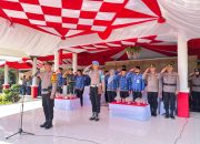 Wakili Kapolres Sidrap, KOMPOL Ahmad Rosma Pimpin Upacara Integrasi Nasional