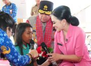 Kapolda dan Ketua PD Bhayangkari Sulbar Menyapa Anak Bungu dan Bagikan Baksos di Desa Saluraya