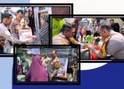 Kapolres Pelabuhan Makassar Pimpin Langsung Penyaluran Air Bersih di Camba Berua