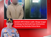 Setelah DPO 6 Bulan Lebih, Warga Sungai Cerekang Tak Berkutik Saat Diamankan Personel Sat Narkoba Polres Bone