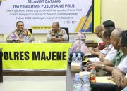 Polres Majene Terima Kunjungan Tim Penelitian Puslitbang Polri, Bahas Penguatan Kepercayaan Publik