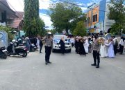 Satlantas Polres Majene Kawal Arak-Arakan Peringatan Maulid Nabi Muhammad SAW SMA Negeri 1 Majene