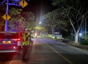 Satlantas Polres Majene Gelar Patroli Blue Light di Sepanjang Jalan Utama Kota Majene