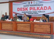 Rakor Desk Pilkada, Kapolres Tator Paparkan Kesiapan Pengamanan