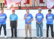 Wakapolres Buka Turnamen Bola Volly Disporapar Cup Wajo 2024