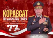 Kapolda Sulbar Sampaikan Ucapan Selamat Ulang Tahun ke-77 TNI AU: Karmaye Vadikaraste Mafalesu Kadatjana, Panjang Umur Sukses Selalu!