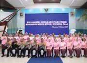 Meriah, Kapolres Sidrap Bersama Ketua Bhayangkari Hadiri Peringatan HKGB ke-72 di Polda Sulsel