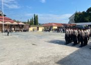 Polres Majene Gelar Apel Siaga Menjelang Pelantikan Presiden dan Wakil Presiden Terpilih