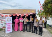 Bersama Ketua Bhayangkari Cabang, Kapolres Palopo Sambangi Pos Pengamanan Pilkada Beri Dukungan Moril Kepada Anggota