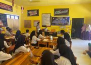 Unit Kamseltibcar Satlantas Polres Majene Gelar Sosialisasi Tertib Lalu Lintas di SMK Mega Link Majene