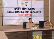 Kapolres Soppeng Pimpin Analisa dan Evaluasi Ops Mantap Praja Tahun 2024