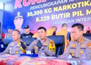 Kapolda Sulsel Pimpin Press Release Pengungkapan Kasus Narkoba 29 Kg dan Kasus Curanmor