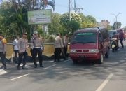 Sat Lantas Polres Parepare Berikan Pelayanan Pengawalan Aksi Unjuk Rasa Mahasiswa Jaringan Oposisi Loyal