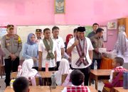 Kapolres Majene Hadiri Kunjungan Pj. Gubernur Sulbar di SDN 2 Kampung Baru dan SMPN 2 Majene