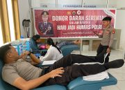 Wujud Kepedulian Sesama, Polres Tana Toraja Gelar Donor Menyambut HUT Humas Ke-73