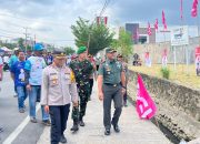 Personil Polres Pinrang Melaksanakan Pengamanan Kampanye Dialogis Paslon Gubernur Sulsel dan Paslon Bupati Pinrang