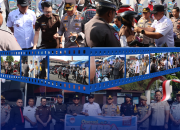Hari ke-10 Operasi Zebra Pallawa, Kapolres Bone bersama Forkopimda Bagi Helm dan Sosialisasi ke Pengendara